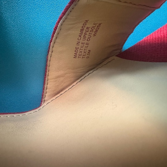 NEW Womens Michael Kors Janet Wedges Red - Picture 9 of 10